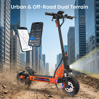 Trottinette électrique tout-terrain 1000W 10 pouces 48V 13Ah longue portée pliable pour adulte avec double suspension