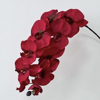 Arrangement d'orchidées Phalaenopsis artificielles, réaliste, fait main, en plastique, centre de table floral moderne, décoration de mariage et de maison