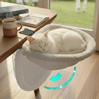 Hamac pliable pour chat, lit de table réglable pour chat, hamac pour chat pour chambre à coucher, bureau