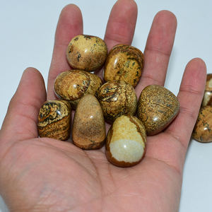 หินแจสเปอร์ทรงกลมแบบธรรมชาติสำหรับตกแต่งบ้านตามหลักฮวงจุ้ยและพื้นที่สไตล์พุทธ - Product Image 2