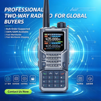 Talkie-walkie portable RD55 PRO 2500mAh, 10W haute puissance, portée 10-50km, 640 canaux, GPS/Boussole, SOS d'urgence, radio bidirectionnelle