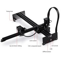 En stock NEJE 3 PLUS N40630 30W 420*255MM Mini machine de découpe CNC et de gravure laser avec carte mère améliorée pour médailles pour chiens