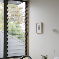 Persienne en aluminium sur mesure, réglable, respirante, pour villa, persiennes en verre trempé, fenêtres à persiennes en verre