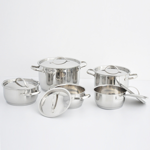 10pcs304 ollas y <span class=keywords><strong>sartenes</strong></span> de inducción Juego de utensilios de cocina de <span class=keywords><strong>acero</strong></span> <span class=keywords><strong>inoxidable</strong></span> de grado quirúrgico con tapa de <span class=keywords><strong>acero</strong></span> para cocinar en casa - Product Image 3