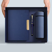 Carnet de notes A5 de Noël pour entreprise, journal, cadeau d'affaires, ensemble personnalisé de carnet et stylo avec stylo et bouteille d'eau