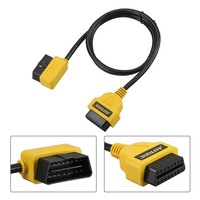 Cable Conector OBD2 AUTOOL de 1 m, Adaptador Universal para Automóvil OBD 2, Divisor de Cable, Cable de Extensión de 16 Pines OBDII Macho a Hembra
