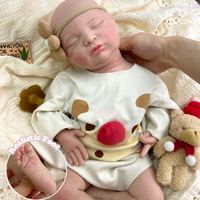 Poupée Bébé Reborn Fille en Silicone Ultra Doux de 20 Pouces, Corps Entier, Jouet Réaliste à Personnaliser avec Bouche Articulée et Sucette pour Collectionneurs
