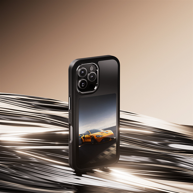 NFC AI Phone Case Wholesale LED Smart E Ink Screen Phone Cases Cover for iPhone NFC 12 13 14 15 Pro Max DIY Phone Display case