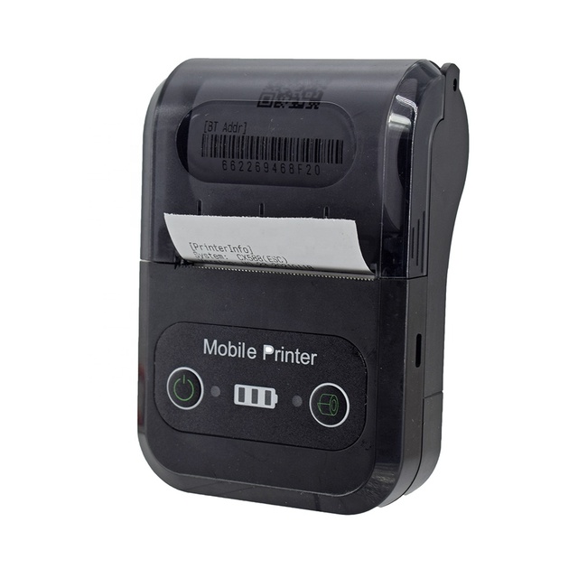 Cheap 2 Inch 58mm Mini Size Portable Handheld Thermal Receipt Printer Android IOS Rechargeable Battery in Stock 1-Year Warranty