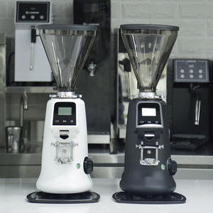 Nouveau modèle de moulin <span class=keywords><strong>à</strong></span> <span class=keywords><strong>café</strong></span> commercial électrique et manuel en aluminium, <span class=keywords><strong>à</strong></span> prix de gros, avec écran tactile LED, pour hôtels et foyers - Product Image 2