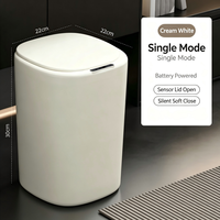 Poubelle intelligente à couvercle automatique grande capacité, poubelle à capteur étroite et fine pour salle de bain, chambre, cuisine, usage domestique