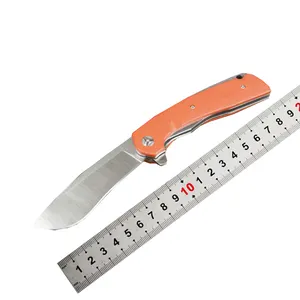 OEM G10ハンドルサバイバルポケットナイフ屋外ユーティリティツールキャンプナイフ男性用