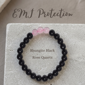 Pulsera de Cuentas Redondas de Cristales de Protección EMF de Calidad Premium, Estilo Religioso, Forma de Corazones, para Hombre, para Aniversario, Moda y Sanación - Product Image 3