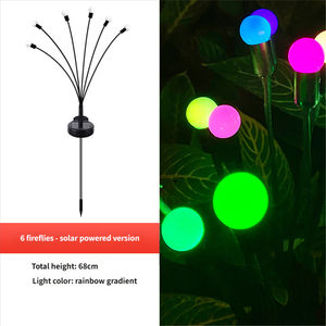 Lámpara Solar de Jardín de PVC Duradera, Lámpara LED de Luciérnaga con Energía Eólica, IP65 Impermeable, Estilo Pastoral, Decoraciones Navideñas para Exteriores - Product Image 3