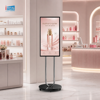 Affichage numérique mobile ultra-fin 32 43 pouces Full HD LCD pour vitrine de magasin, stand d'exposition