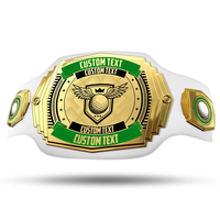 Ceinture de championnat personnalisée en cuir métallique de haute qualité Ceinture de lutte Football baseball Softball Hockey bowling Lutte