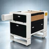 Machine de gravure laser sur bois pour cartes de visite, découpeuse laser CO2 pour la création de cartes de visite personnalisées