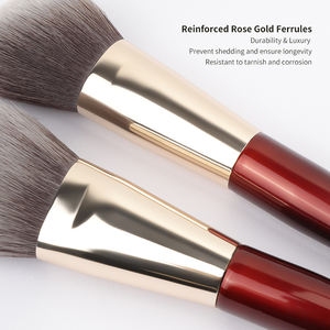 Brochas de Maquillaje Veganas Sintéticas de Alta Calidad, Libres de Crueldad, con Logotipo Personalizado Profesional, <span class=keywords><strong>Precio</strong></span> de Fábrica al por Mayor, 10 Piezas - Product Image 5