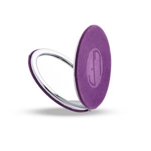 Purple Velvet Fabric Dual Side Foldable Custom Logo <b>Compact</b> <b>Mirror</b> Cosmetic Pocket <b>Mirror</b> - Product Image 6