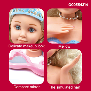 Half-length <strong>Plastic</strong> Fashion <strong>Doll</strong> <strong>Small</strong> Hair Dresser <strong>Doll</strong> Toy Set for Girls - Product Image 5