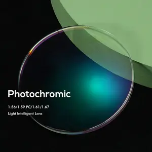 prescription optical lenses photochromic 1.56 photochromic lens optical lens manufacturers in china