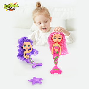 Muñeca Princesa <span class=keywords><strong>Sirena</strong></span> Mini <span class=keywords><strong>de</strong></span> 6 Pulgadas, Marioneta <span class=keywords><strong>de</strong></span> Dedo <span class=keywords><strong>de</strong></span> la Sirenita, Juguete <span class=keywords><strong>de</strong></span> Vestir para Niñas, Plástico SUNSEED - Product Image 1