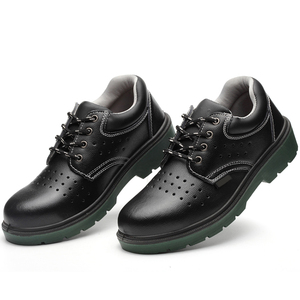 Scarpe Antinfortunistiche Popolari da Uomo, Resistenti ai Vandalismi, <span class=keywords><strong>in</strong></span> Pelle Bovina Goffrata, Suola Solida <span class=keywords><strong>in</strong></span> <span class=keywords><strong>Poliuretano</strong></span>, <span class=keywords><strong>Stivali</strong></span> Antiperforazione con Piastra <span class=keywords><strong>in</strong></span> Acciaio - Product Image 1