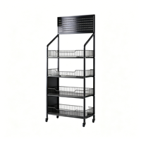 Carrito de Compras Comercial de Acero Inoxidable de 340L, Gran Capacidad, Resistente, con Ruedas Silenciosas, Desmontable, para Uso en Cocina