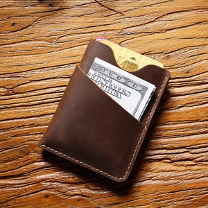 DINRUI Europe United States Manufacturers Wholesale Simple Fashion <b>Men's</b> Multi-Card Short <b>Wallet</b> Fold Closure Genuine Leather - Product Image 5
