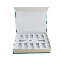 Boîtes en carton pour suppléments de peptides, 2 ml, 3 ml, emballage personnalisé pour flacons de peptides avec mousse EVA