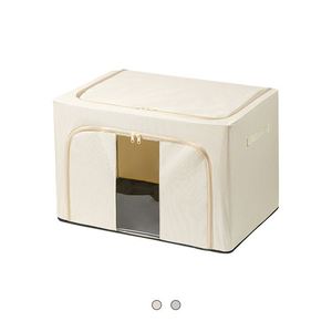 Boîte de rangement pliable haute capacité pour vêtements avec fenêtre de visualisation transparente - Product Image 1