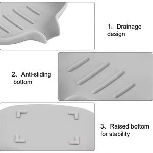 Support à Savon en Silicone Auto-Drainant Effet Cascade Facile à Nettoyer pour Salle de Bain et Cuisine – Tapis et Support Pratiques pour Savon - Product Image 5