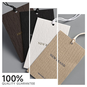 לבוש מותאם אישית לתלות תג עם חבל מחרוזת התלייה פופולרי עבור שקיות נעליים עשוי פוליאסטר דפוס אותיות - Product Image 3