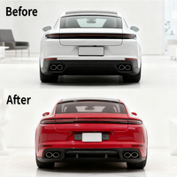 TEGARRY 970 Mise à niveau vers 971 Kit carrosserie complet style Turbo S, ensemble de phares et de pare-chocs pour Porsche Panamera 2018-2023 JHBSJ071