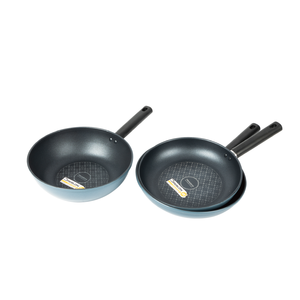 ชุดเครื่องครัวอลูมิเนียม Smartpan เคลือบเซรามิก กระทะทอดและกระทะผัดแบบ Tamagoyaki ด้ามจับเบกาไลท์ ชุด 3 ชิ้น - Product Image 2