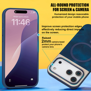 Étui de luxe en cuir PU color block pour <span class=keywords><strong>iPhone</strong></span> 18/18 Pro/18 Pro Max, coque magnétique de créateur à couleurs contrastées, vente en gros OEM ODM - Product Image 6