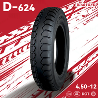 4.50-12ULT 77/76J D624 B6116 Ban Motor Tipe Tubeless untuk Sepeda Motor Ban Motor 12 Inch Tricycle Grosir