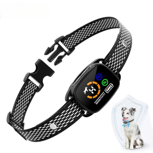 Venta al por mayor nueva pantalla a color mejorada sin control de ladridos <span class=keywords><strong>collar</strong></span> de ladridos de perro