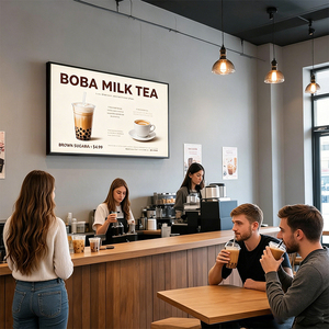 Pantalla IPS de 43" y 32" para Montaje en Pared, Señalización Digital con Android 11 |   Pantalla Publicitaria Comercial 4K UHD con CMS Gratuito - Product Image 1