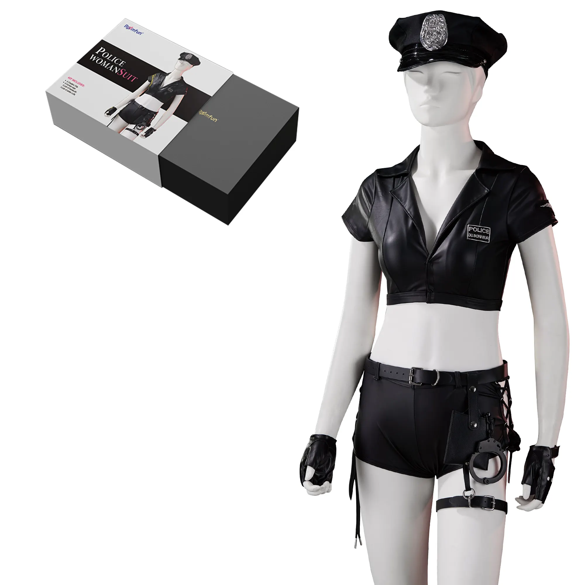BDSM di Alta Qualità di Vendita Calda Sexy Poliziotta Vestito Bondage kit febbre Cosplay Adulti Costume