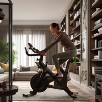 Vélo d'appartement Xburn Music Wheel M1 en acier, station multifonctionnelle avec système de freinage magnétique, entraîneur de fitness stationnaire pour la maison