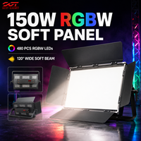 Panneau lumineux LED RGBW 150W, 480 LED, CRI95, DMX512, faisceau de 120 degrés, gradation 4/8 canaux pour studio de télévision et diffusion
