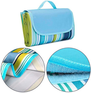 야외 캠핑을위한 초대형 방수 피크닉 매트 피크닉 및 해변 활동을위한 휴대용 접이식 비치 담요 - Product Image 2