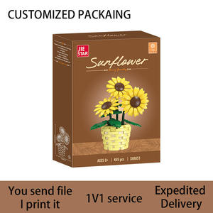 Jie Star X88071 Juguete Educativo <span class=keywords><strong>de</strong></span> Plástico ABS, Tulipán en Maceta, <span class=keywords><strong>Ramo</strong></span> <span class=keywords><strong>de</strong></span> <span class=keywords><strong>Flores</strong></span> Inmortales <span class=keywords><strong>de</strong></span> Simulación, Regalo para el Día <span class=keywords><strong>de</strong></span> San Valentín - Product Image 5