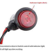 Pas cher 1 pièces (10FT/3 mètres) chargeur de voiture universel moto et camion adaptateur de prise d'alimentation mâle briquet bouton de commutation 12-24V tension