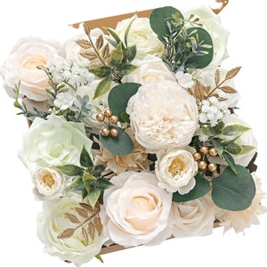 Decorazioni per Matrimoni all'Ingrosso, Accessori per Esterni, Scatola Regalo Fai-da-Te, <span class=keywords><strong>Fiori</strong></span> Artificiali Misti, Rose e Gypsophila - Product Image 6