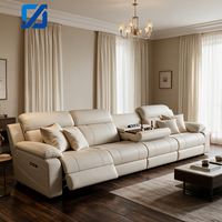 Canapé d'angle modulable 4 places, extensible et rembourré, pour salon de villa ou home cinéma, avec fonctions personnalisables