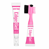 Gel Coiffant Professionnel pour Bords avec Brosse – Fixation Forte, Sans Résidus, pour Cheveux de Bébé – Marque Privée