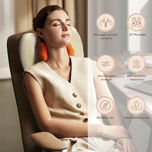 Nuevo Masajeador Eléctrico Shiatsu <span class=keywords><strong>para</strong></span> Cuello, Hombros, Espalda Lumbar, Rodillo <span class=keywords><strong>para</strong></span> Espalda, <span class=keywords><strong>Almohadilla</strong></span> de Masaje Shiatsu Superior e Inferior - Product Image 5