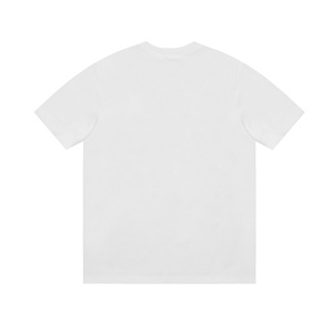 T-shirt décontracté blanc à col rond et manches courtes pour femme, respirant, avec logo imprimé rose, idéal pour l'été et le quotidien – Nouveauté Dropshipping - Product Image 4